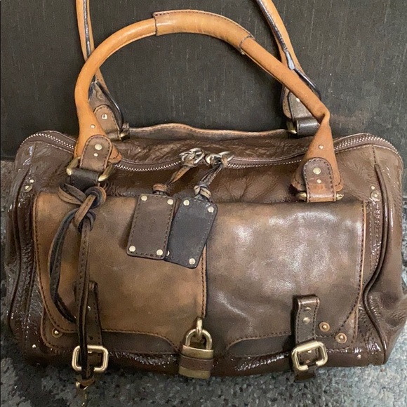 100% Authentic Chloe patent leather satchel - Picture 2 of 8